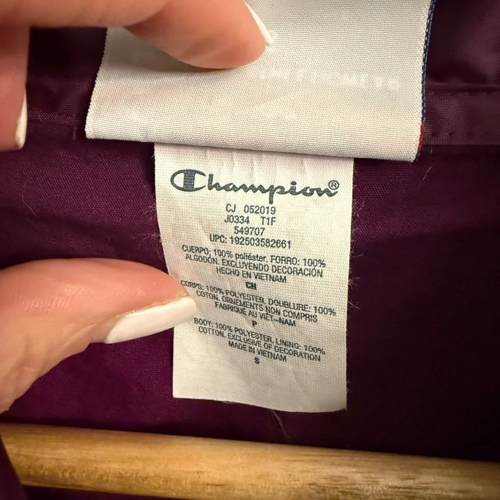Champion Purple Coach Jacket – Women’s Small